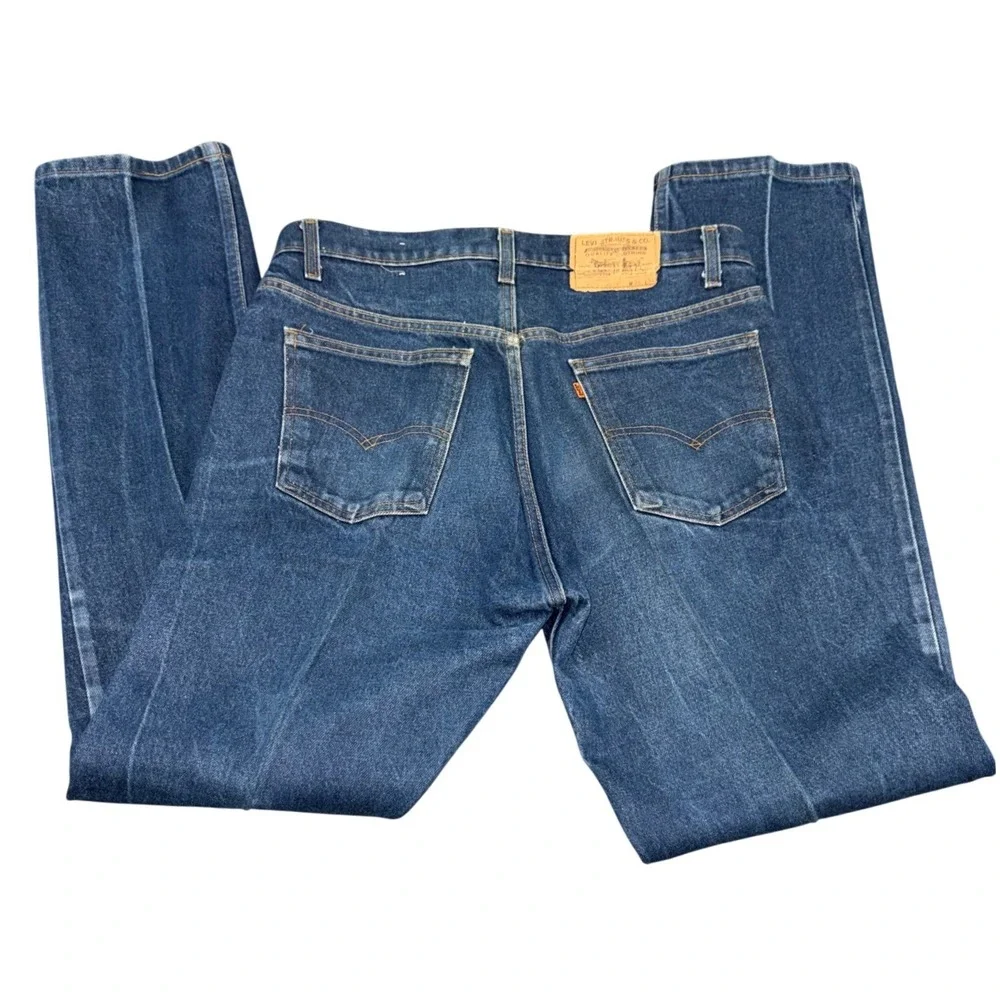 Vintage 1980's Levi's 20505-0217 Jeans Mens 36x34 Blue Straight Leg Made in USA